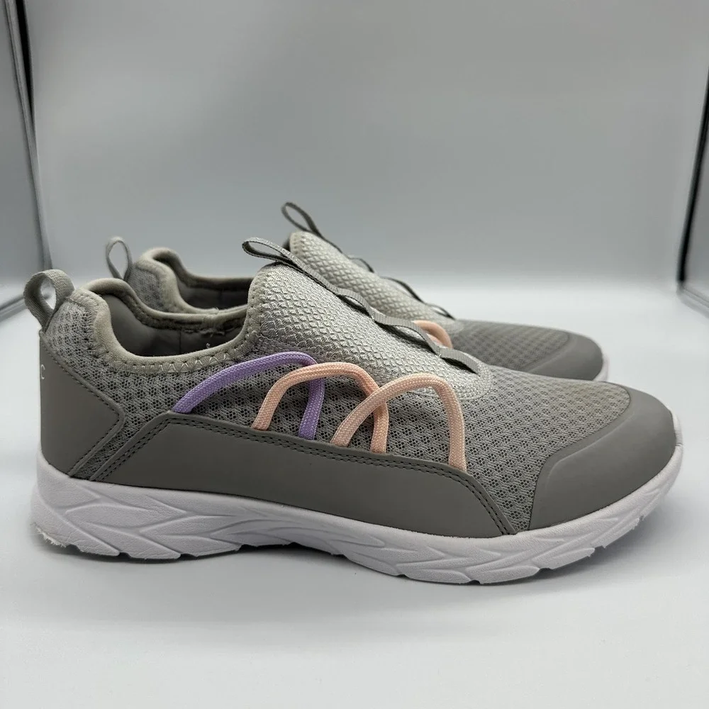 Vionic Zeliya Shoes Womens Size 8.5 Gray Mesh Slip On Walking‎ Sneakers Comfort